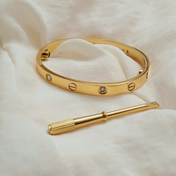 Screwdriver bangle love bangle 18k gold plated - Picture 3 of 15